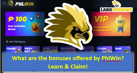 What are the bonuses offered by Phlwin?